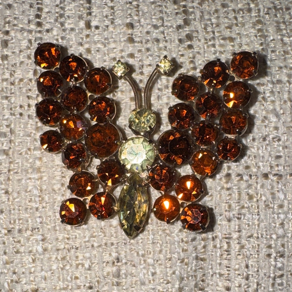 Sparkling Butterfly Brooch